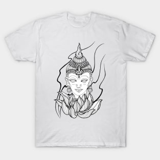 Buddha and lotus by Susyrdesign T-Shirt